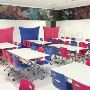 M422 TABLE AJUST'ABLE, M313 CHAISES ZOOM & M399 CLAUSTRAS INSONORISES - LA DURANTIERE (44)