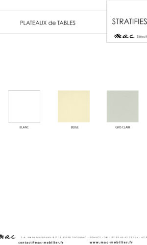 STRATIFIES BLANC BEIGE GRIS